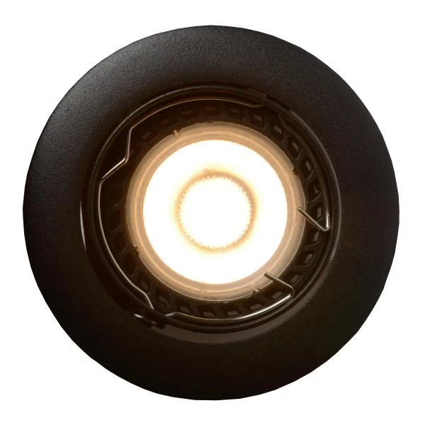 Lucide FOCUS - Inbouwspot - Ø 8,1 cm - LED Dimb. - GU10 - 3x5W 3000K - Zwart - Set van 3 - detail 1